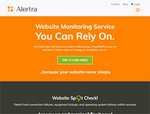 Tablet Screenshot of alertra.com